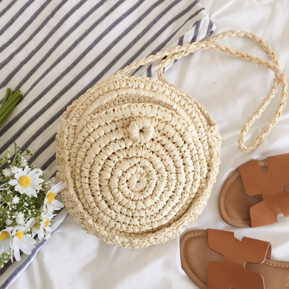 ❗️One Left❗️NWTRound Straw Bag